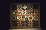 Quilt backdrop from the Broadway production of the musical "Quilters." (New York)