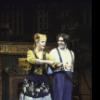Actors Angela Lansbury & Len Cariou in a scene fr. the Broadway musical "Sweeney Todd." (New York)