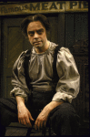 Actor Ross Petty in a scene fr. the Bus & Truck tour of the Broadway musical "Sweeney Todd." (New York)