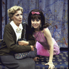 Actresses (L-R) Nancy Marchand and Anne Bobby in a scene from the Roundabout Theater Co.'s production of the play "Black Comedy " (New York)