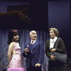 Actors (L-R) Anne Bobby, Keene Curtis and Nancy Marchand in a scene from the Roundabout Theater Co.'s production of the play "Black Comedy " (New York)