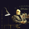 Actor Jason Robards in a scene from the Roundabout Theater Co.'s production of the play "No Man's Land" (New York)