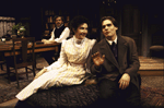 Actors (L-R) Robert Foxworth, Mary Steenburgen and Robert Sean Leonard in a scene from the Roundabout Theater Co.'s production of the play "Candida" (New York)