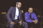Actors (L-R) Joe Spano and Hector Elizondo in a scene from the Roundabout Theater Co.'s production of the play "The Price " (New York)