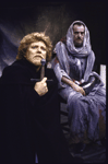 Actors (L-R) Stephen Lang & Robert Hogan in a scene fr. the Roundabout Theater Co.'s production of the play "Hamlet." (New York)