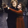 Actors Kathleen Widdoes & Stephen Lang in a scene fr. the Roundabout Theater Co.'s production of the play "Hamlet." (New York)