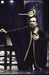Actors (Top-Bottom) Stephen Lang & Michael Cristofer in a scene fr. the Roundabout Theater Co.'s production of the play "Hamlet." (New York)
