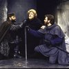Actors (L-R) Michael Genet, Stephen Lang & Thomas Schall in a scene fr. the Roundabout Theater Co.'s production of the play "Hamlet." (New York)