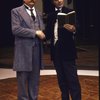 Actors (L-R) Bernard Fox & Louis Jourdan in a scene fr. the Circle in the Square production of the play "13 Rue de L'Amour." (New York)