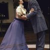 Actors Patricia Elliott & Bernard Fox in a scene fr. the Circle in the Square production of the play "13 Rue de L'Amour." (New York)