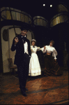 Actors (L-R) Louis Jourdan, Jill P. Rose & Patricia Elliott in a scene fr. the Circle in the Square production of the play "13 Rue de L'Amour." (New York)