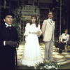 Actors (L-R) James Valentine, Kathleen Widdoes, John Glover, Mary Louise Wilson and G. Wood in a scene from the Circle in the Square production of the play "The Importance of Being Earnest." (New York)