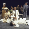 Actors (Front L-R) Kate Wilkinson, Laurie Kennedy, George Grizzard, Ann Sachs (on floor) and Richard Woods in a scene from the Circle in the Square production of the play "Man and Superman." (New York)