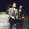 Actors (L-R) Mark Lamos and George Grizzard in a scene from the Circle in the Square production of the play "Man and Superman." (New York)