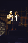 Actors (L-R) Richard McKenzie and Sean Griffin in a scene from the Circle in the Square production of the play "The National Health." (New York)