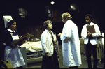 Actors (L-R) Veronica Castang, Shirley Bryan, Richard McKenzie and Tazewell Thompson in a scene from the Circle in the Square production of the play "The National Health." (New York)