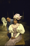 Actors Marcia McLain and Raul Julia in a scene from the Circle in the Square production of the musical "Where's Charley?." (New York)
