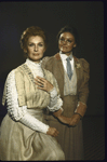 Actresses (L-R) Joanne Woodward and Jane Curtin in a publicity shot from the Circle in the Square production of the play "Candida." (New York)