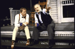 Actors (L-R) John Cullum and George C. Scott in a scene from the Circle in the Square production of the play "The Boys in Autumn." (New York)