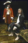 Actors (L-R) Steve Hendrickson and Brian Bedford in a scene from the Circle in the Square production of the play "The Misanthrope." (New York)