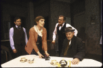 Actors (L-R) Thomas G. Waites, Nancy Marchand, Dick Latessa & Paul Sparer in a scene fr. the Circle in the Square production of the play "Awake and Sing!." (New York)