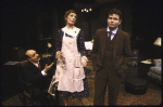 Actors (L-R) Michael Lombard, Nancy Marchand & Thomas G. Waites in a scene fr. the Circle in the Square production of the play "Awake and Sing!." (New York)