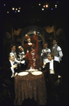 Actors (Front L-R) Philip Bosco and Stephen Collins; (Top L-R) Reed Jones, Louis Turenne, Valerie Mahaffey, Kurt Johnson and Daniel Southern in a scene from the Circle in the Square production of the play "The Loves of Anatol." (New York)