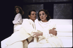 Actors (L-R) Mary Elizabeth Mastrantonio, Christopher Reeve and Dana Ivey in a scene from the Circle in the Square production of the play "The Marriage of Figaro." (New York)