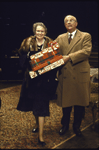 Actors Patricia O'Connell and Richard Woods in a scene from the Circle in the Square production of the play "The Man Who Came to Dinner." (New York)