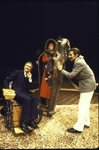 Actors (L-R) Ellis Rabb, Carrie Nye and Leonard Frey in a scene from the Circle in the Square production of the play "The Man Who Came to Dinner." (New York)