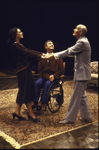 Actors (L-R) Maureen Anderman, Ellis Rabb and Roderick Cook in a scene from the Circle in the Square production of the play "The Man Who Came to Dinner." (New York)