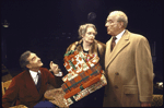 Actors (L-R) Ellis Rabb, Patricia O'Connell and Richard Woods in a scene from the Circle in the Square production of the play "The Man Who Came to Dinner." (New York)