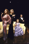 Actors (L-R) Lisa Kirk, Jill Clayburgh, Anne Swift and Robertson Carricart in a scene from the Circle in the Square production of the play "Design For Living." (New York)