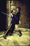 Actors (L-R) Donald Warfield and David Birney in a scene from the American Shakespeare Festival's production of the play "Romeo and Juliet." (Stratford)