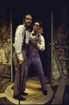 Actors (L-R) David Rounds and Larry Carpenter in a scene from the American Shakespeare Festival's production of the play "Romeo and Juliet." (Stratford)