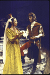 Actors Maureen Anderman & Peter Thompson in a scene fr. the American Shakespeare Festival's production of the play "Othello." (Stratford)