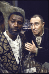 Actors (L-R) Moses Gunn & Lee Richardson in a scene fr. the American Shakespeare Festival's production of the play "Othello." (Stratford)