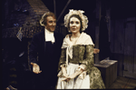 Actors Jill Clayburgh and Lee Richardson in a scene from the American Shakespeare Festival's production of the play "The Devil's Disciple." (Stratford)