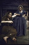 Actresses (L-R) Mary Catherine Wright and Margaret Hamilton in a scene from the American Shakespeare Festival's production of the play "The Devil's Disciple." (Stratford)