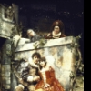 Actors (Top L-R) Roberta Maxwell & Jan Miner, (Bottom L-R) Peter Thompson & Amy Taubin in a scene fr. the American Shakespeare Festival's production of the play "All's Well That Ends Well." (Stratford)