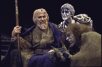 Actors (L-R) Morris Carnovsky, Jess Richards and David Hurst in a scene from the American Shakespeare Festival's production of the play "The Tempest." (Stratford)