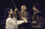 Actors (L-R) Dianne Wiest, Morris Carnovsky and D. Jay Higgins in a scene from the American Shakespeare Festival's production of the play "The Tempest." (Stratford)