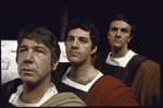 Actors (L-R) James Ray, Paul Hecht and Josef Sommer in a scene from the American Shakespeare Festival's production of the play "Julius Caesar." (Stratford)