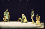 Actors (L-R) Unidentified actor, Richard Dix, Richard Backus and Maria Tucci in a scene from the American Shakespeare Festival's production of the play "The Winter's Tale." (Stratford)