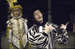 Actors (L-R) Peter Thompson and Tom Tarpey in a scene from the American Shakespeare Festival's production of the play "The Merry Wives Of Windsor." (Stratford)