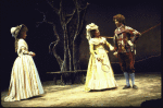 Actors (L-R) Eileen Atkins, Tovah Feldshuh & George Hearn in a scene fr. the American Shakespeare Theatre's production of the play "As You Like It." (Stratford)