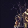 Actors (Front L-R) Unident. & Philip Kerr in a scene fr. the American Shakespeare Theatre's production of the play "As You Like It." (Stratford)