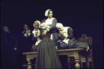 Actors (L-R) Will Hussung, Richard Dix, Rebecca Sand, Anna Levine, Tovah Feldshuh and Beth McDonald in a scene from the American Shakespeare Theatre's production of the play "The Crucible." (Stratford)