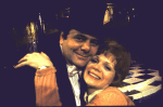 Actors Lee Lawson & Paul Sorvino in a scene fr. the Circle in the Square production of the play "An American Millionaire." (New York)