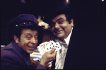Actors (L-R) Joseph Bova & Paul Sorvino in a scene fr. the Circle in the Square production of the play "An American Millionaire." (New York)